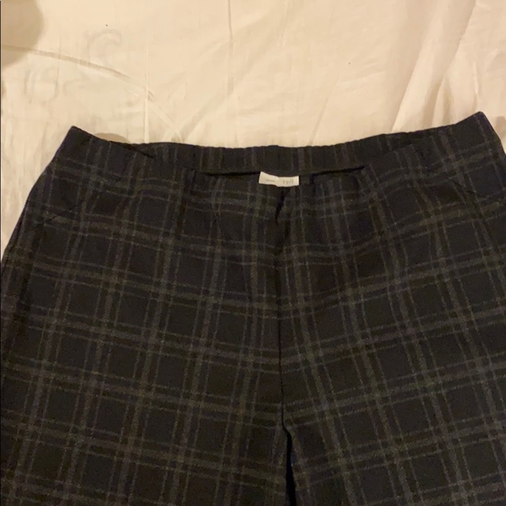 Trousers JJill XL petite black/dark gray plaid